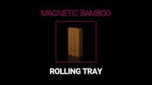 RQS Magnetic Bamboo Rolling Tray