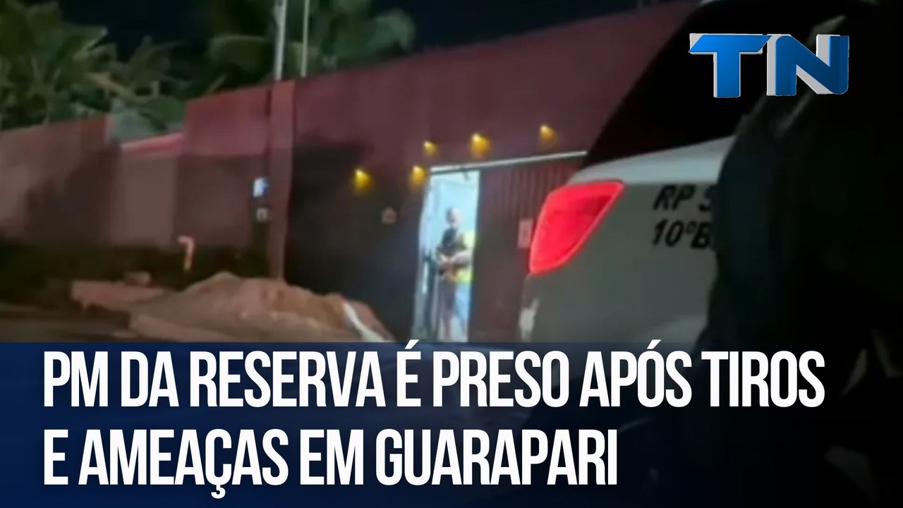 PM da reserva é preso após tiros e ameaças em Guarapari
