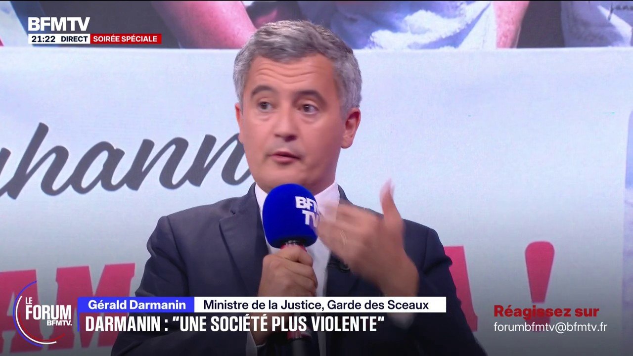 FORUM BFMTV - "Je pense que les pédocriminels sont incurables", déclare Gérald Darmanin, ministre de la Justice
