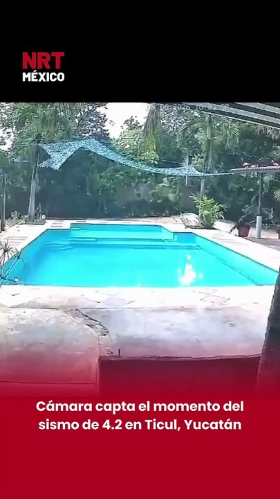 Cámara capta el momento del sismo de 4.2 en Ticul, Yucatán