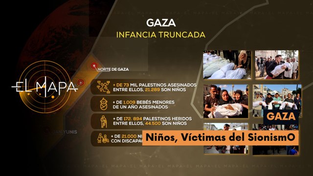 El Mapa | Mapa del día | Gaza | Niños, Víctimas del Sionismo 08-06-2026