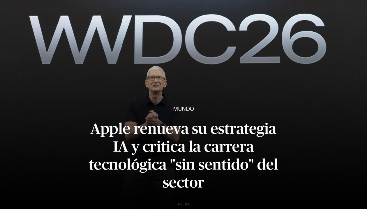 Apple renueva su estrategia IA y critica la carrera tecnológica "sin sentido" del sector
