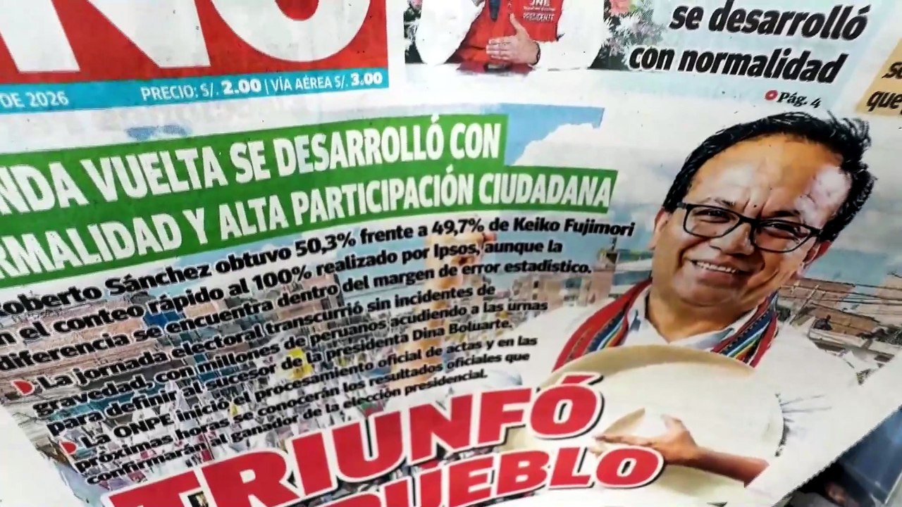 Empate técnico en las presidenciales de Perú