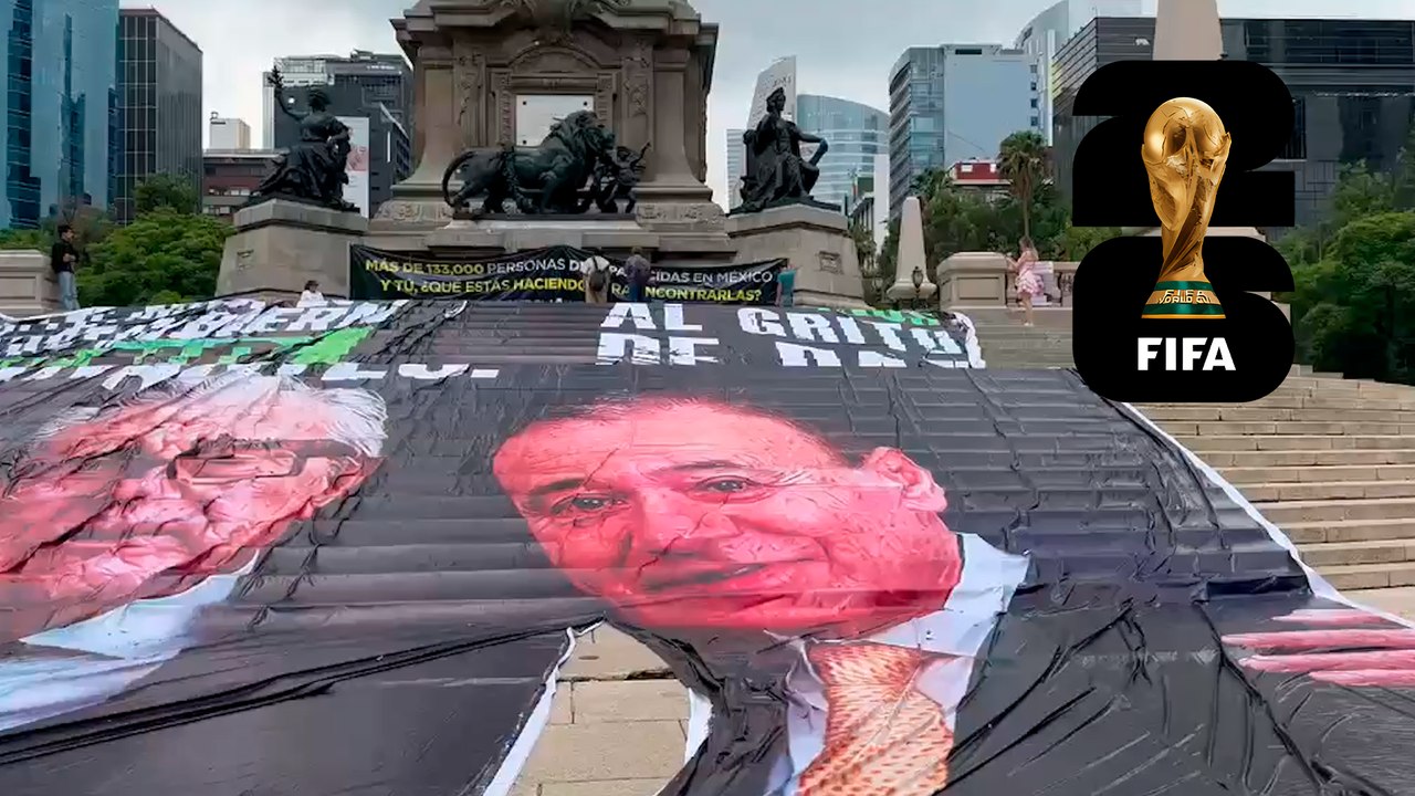 Mundial 2026 empieza en 4 días y el Ángel de la Independencia se llena de manifestantes