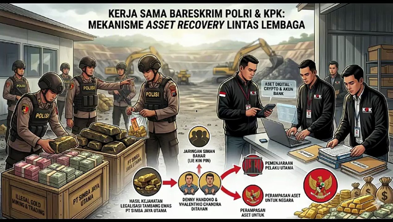 Asset Recovery Lintas Lembaga, Tersangka TPPU Illegal Gold Mining and Trading PT Simba Jaya Utama