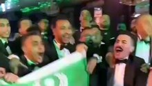 فرح داخل قاعة ببورسعيد يتحول إلى احتفال بفوز المصري بكأس الرابطة