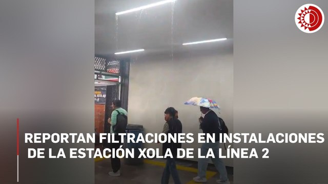Reportan filtraciones de agua en instalaciones del Metro Xola