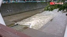 中市今天上午雨量不大    麻園頭溪雖湍急水位未暴漲