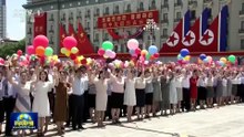 North Korea's Kim greets China's Xi in rare Pyongyang visit