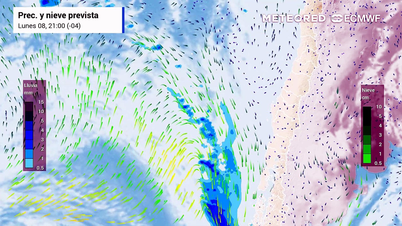 Lluvias llegan este miércoles a Santiago