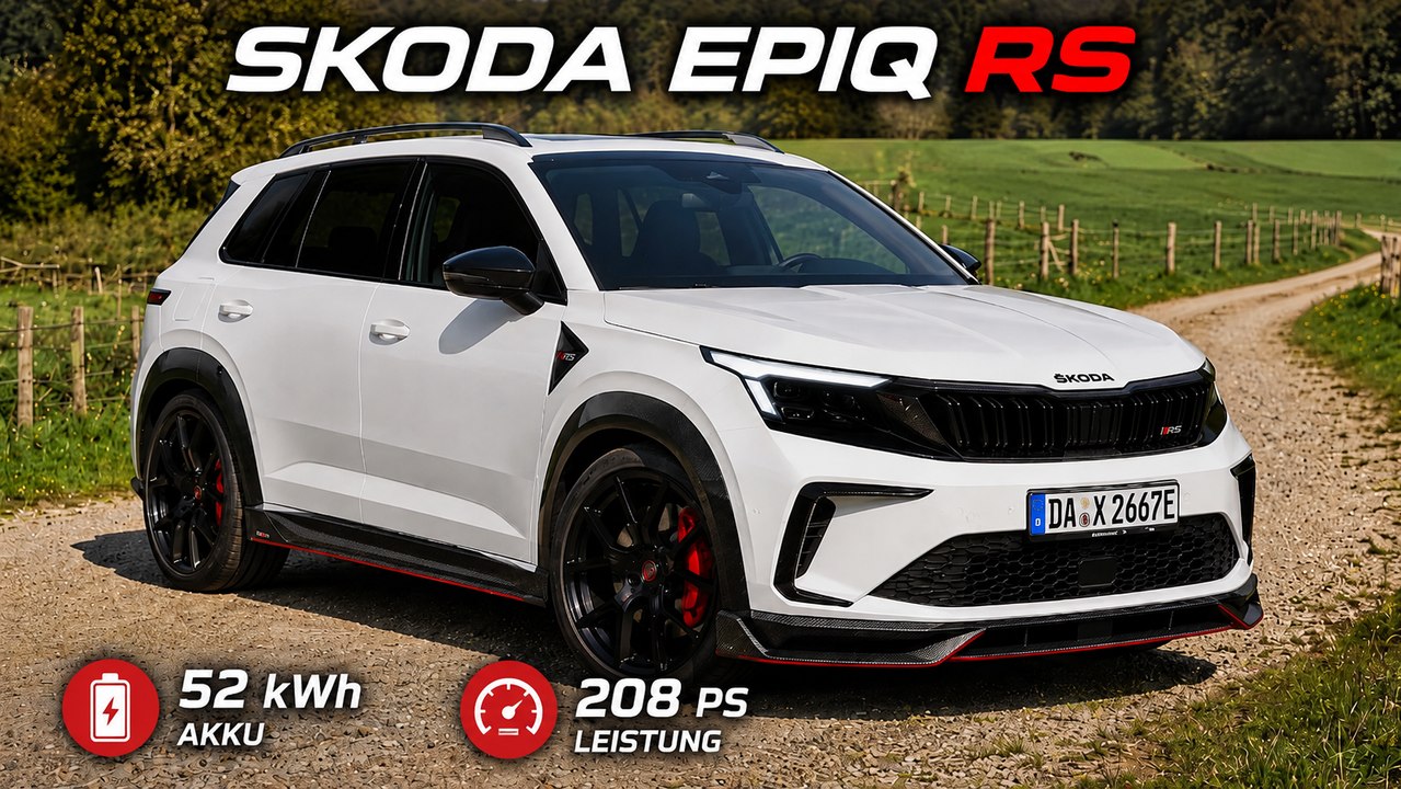 Skoda Epiq RS Studie: Aggressiver Look für den kompakten EV