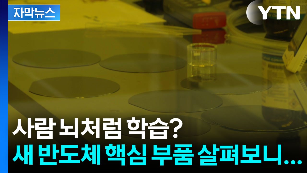 [자막뉴스] 사람 뇌처럼 학습...국내 연구진, 새 반도체 핵심 부품 개발  / YTN
