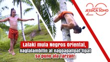 Lalaki, naglalambitin at nagpapalipat-lipat sa puno ala Tarzan! | Kapuso Mo, Jessica Soho