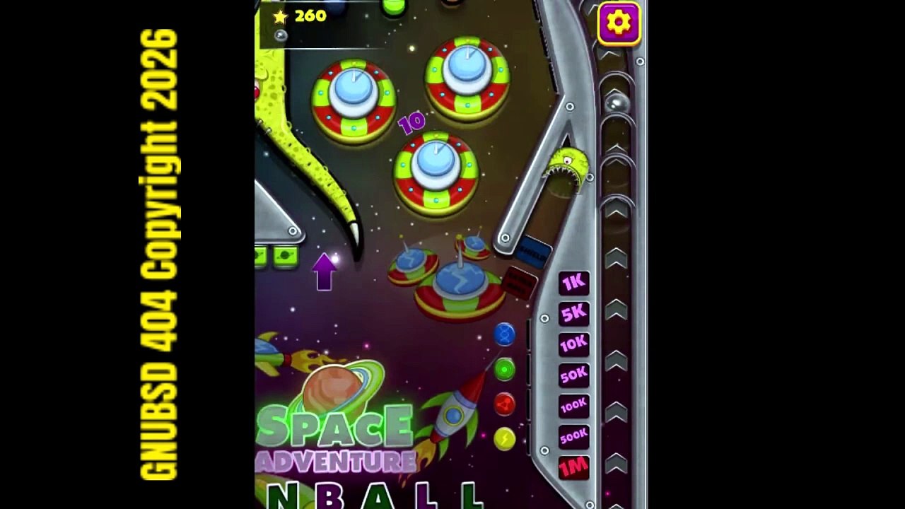 GNUBSD404 Short N130 Space Adventure Pinball (Linux/Web)