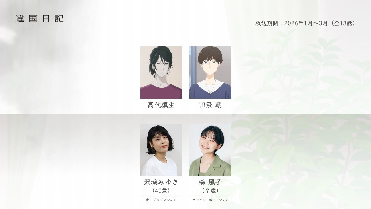 違国日記の声優さんたちは、こんな顔！