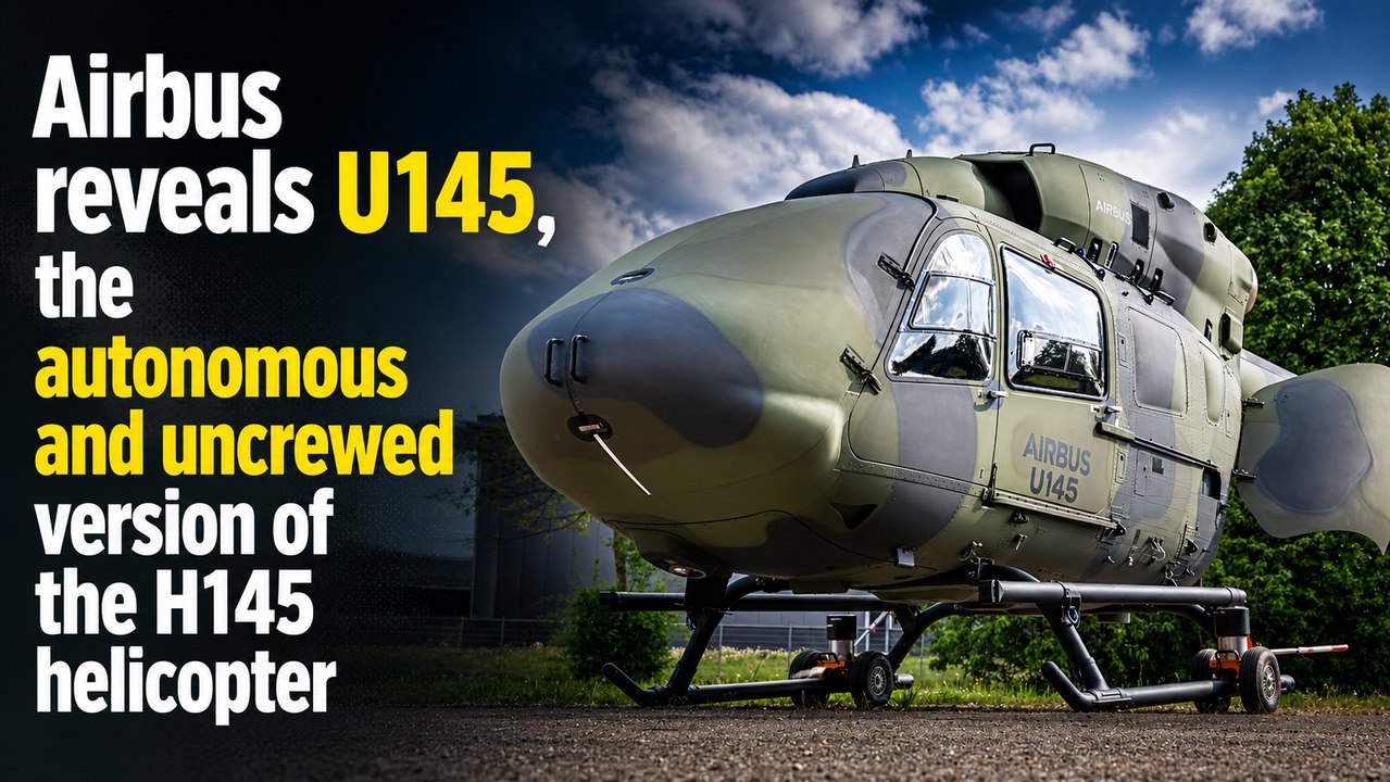 Airbus reveals U145, the autonomous and uncrewed version of the H145 helicopter