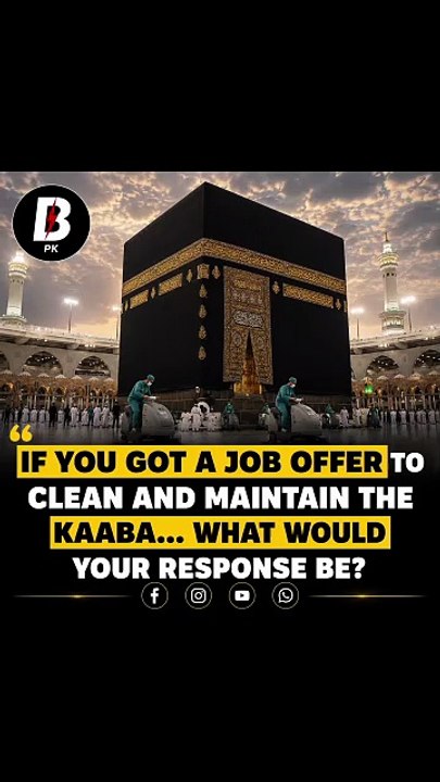 If you got a job offer to clean kaaba