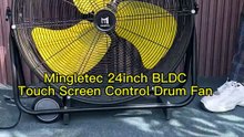 Mingletec 24inch BLDC Movable Drum Fan #mingletec #BLDC #drumfan #movable #touchscreen