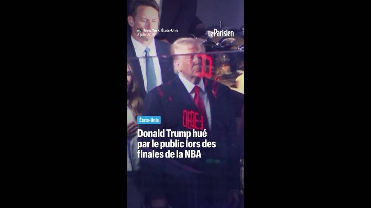 Donald Trump vivement hué par le public lors des finales NBA