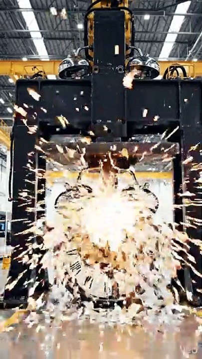 Hydraulic Press Crushing a Clock ⏰💥 Extreme Pressure Test