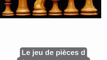 Jeu de pièces d'échecs Staunton