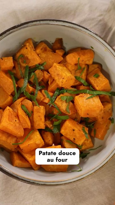 Patate douce au four