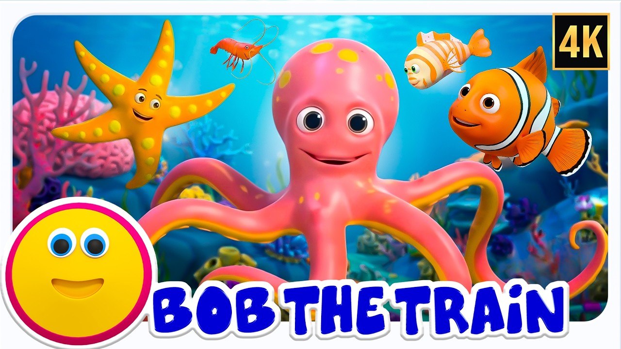 Learn Marine Animals Names for Kids | Sea Animals Learning Video | Zebra Nursery Rhymes
