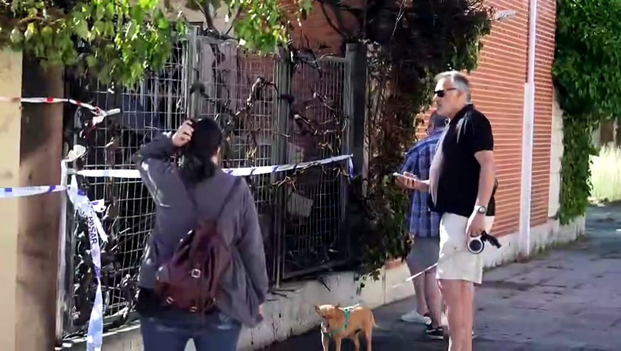 Estado en el que quedó la casa incendiada en Parque Alameda (Valladolid)
