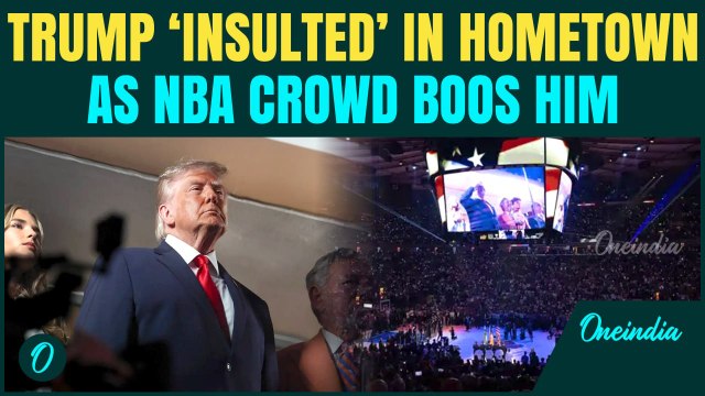 Trump HUMILIATED By His Own Citizens As Crowd BOOS Him At NBA Event In New York