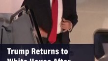 Trump Returns to White House After Attending NBA Finals