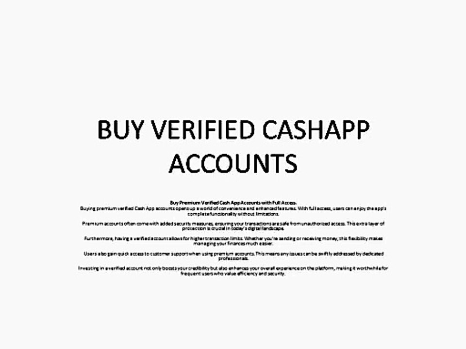 Buy Verified CashApp Accounts