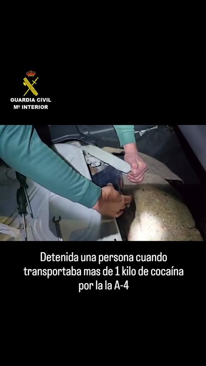 La Guardia Civil encuentra un kilo de cocaína en la A-4