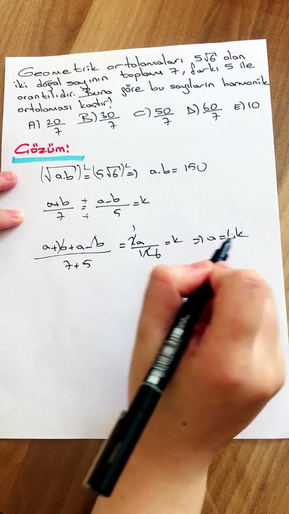 Matematik Oran Orantı