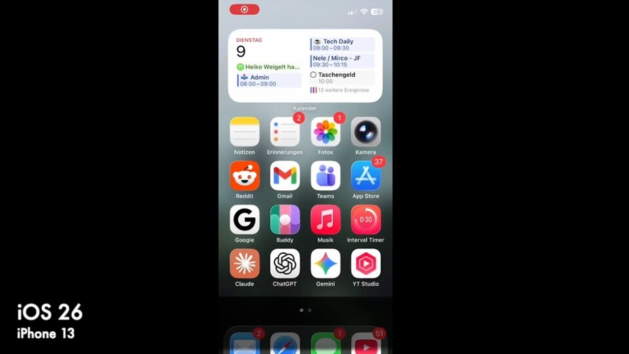 Ios 26: performance auf dem iphone 13 mini