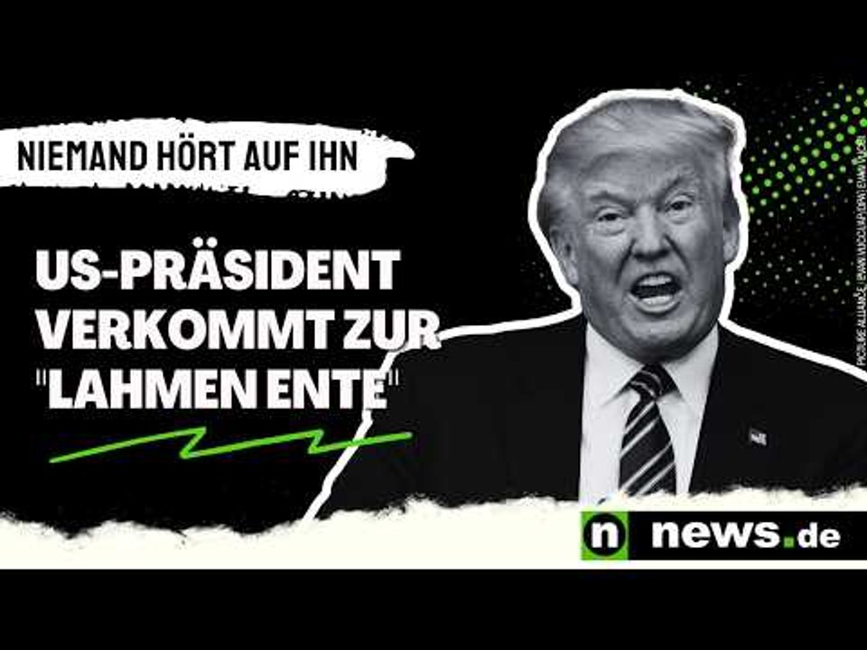 Donald Trump: Niemand hört mehr auf ihn – US-Präsident verkommt zur 'lahmen Ente'