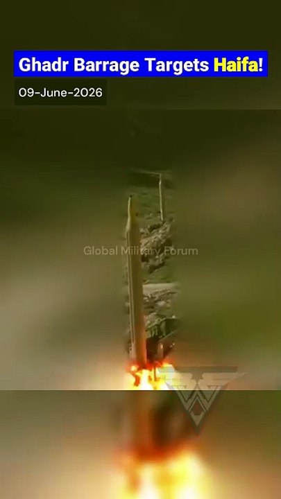 IRGC Ghadr Missiles Launched