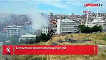 Esenyurt'ta çatı yangını! Alevler yan binalara sıçradı