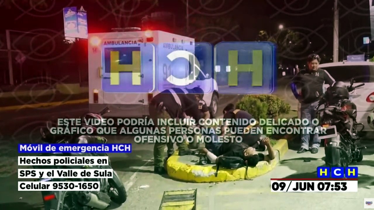 Dos heridos, deja brutal choque en barrio El Benque | Móvil Emergencia SPS