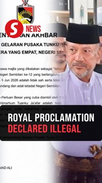 Negri royal row: Ceremony proclaiming Tunku Nadzaruddin as new Ruler declared illegal