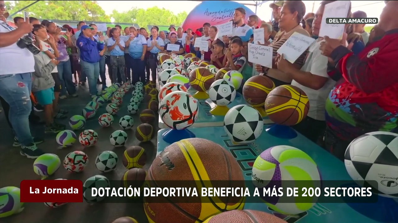 Delta Amacuro | Jóvenes fueron beneficiados con dotación de equipos deportivos