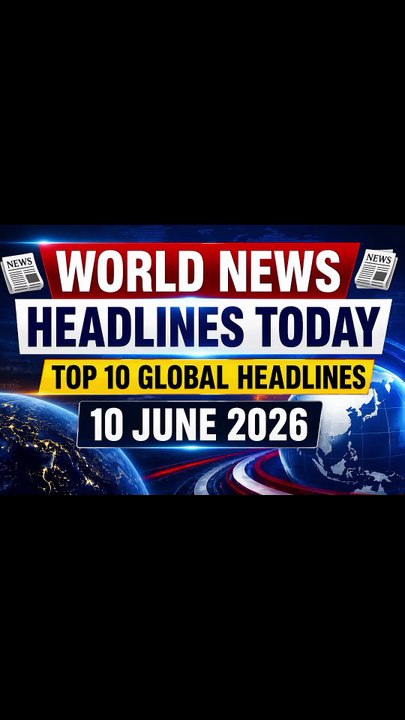 WORLD NEWS HEADLINES TODAY | 10 JUNE 2026 🌍