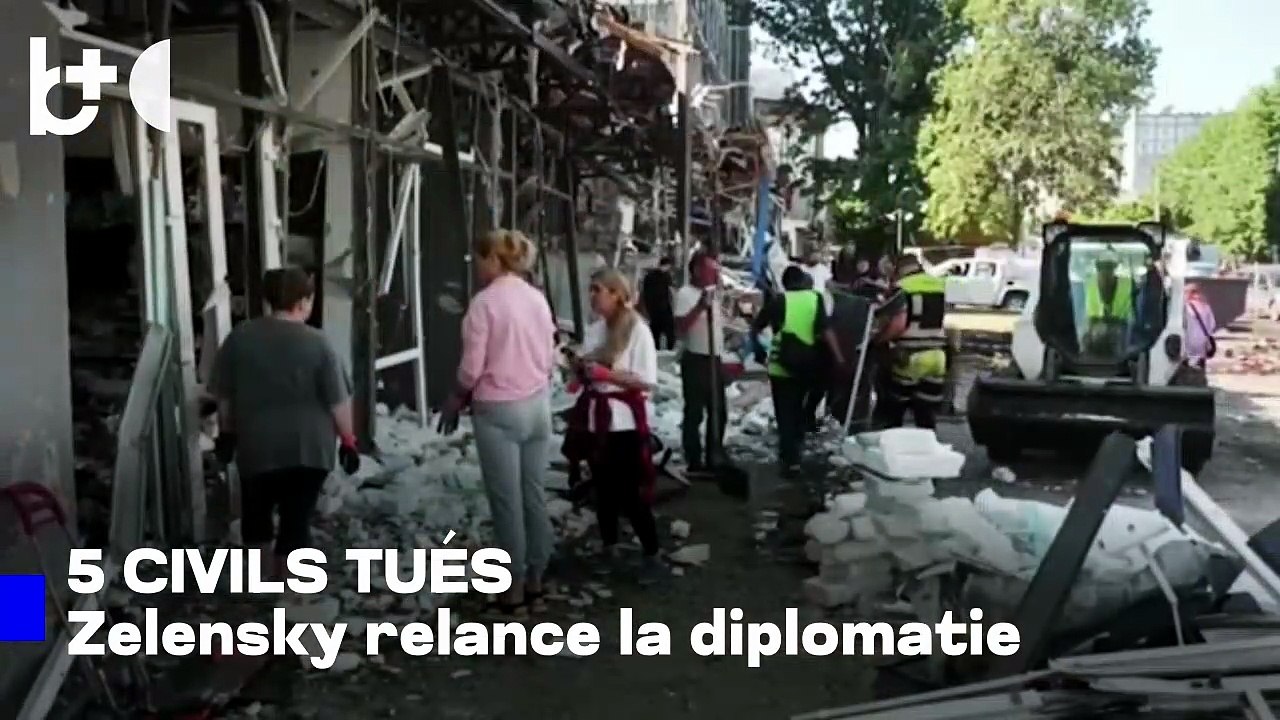 La Russie mène de nouvelles attaques en Ukraine, cinq victimes