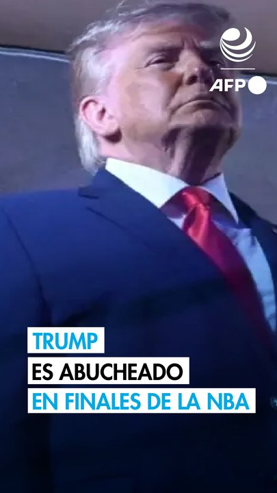 Trump abucheado en el Madison Square Garden antes del tercer juego de Finales de la NBA