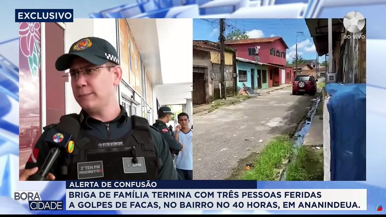 ALERTA DE CONFUSÃO - BRIGA DE FAMÍLIA TERMINA COM 3 PESSOAS FERIAS A GOLPES DE FACA NO BAIRRO DO 40 HORAS
