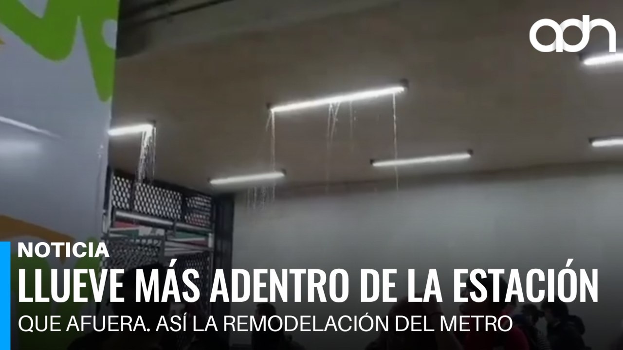 Llueve más adentro de la estación que afuera. Así la remodelación del Metro