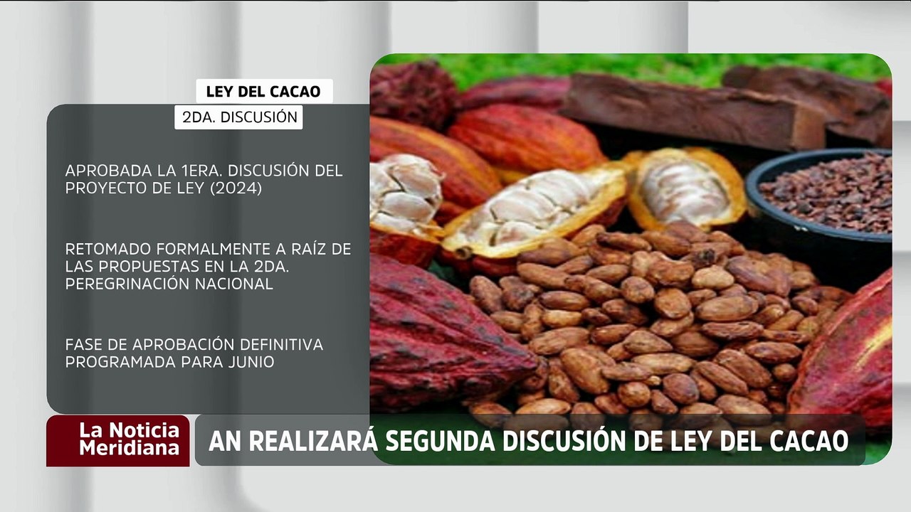AN abordará este martes la segunda discusión del Proyecto de Ley del Cacao