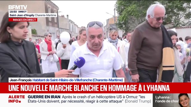Nouvelle marche blanche en hommage à Lyhanna: “Une erreur de justice et de l’État”, dénonce Jean-François, lors du rassemblement à Saint-Jean-d’Angély