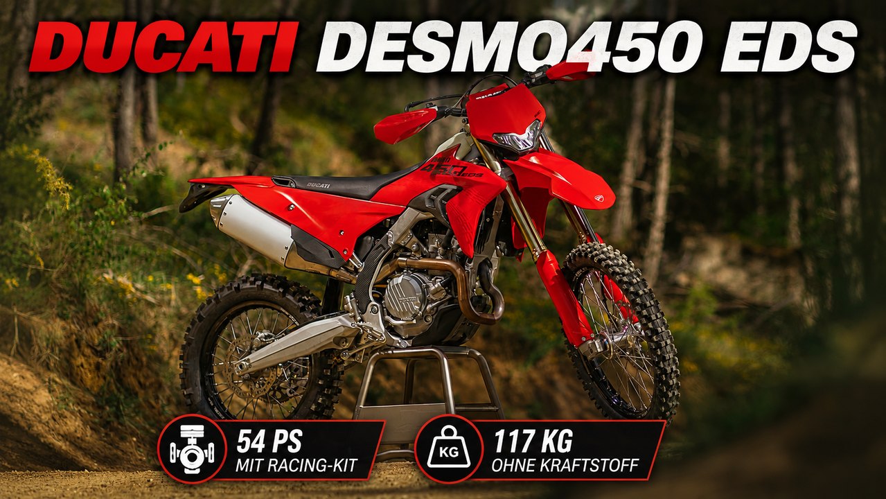 Ducati Desmo450 EDS startet mit Hightech für Offroad-Fans