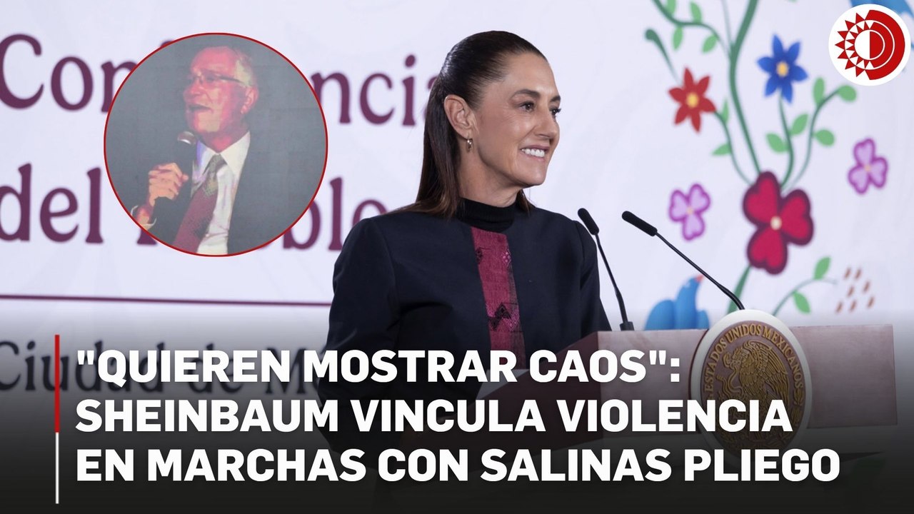 "Los extremos se juntan": Sheinbaum vincula a Salinas Pliego con grupos radicalizados