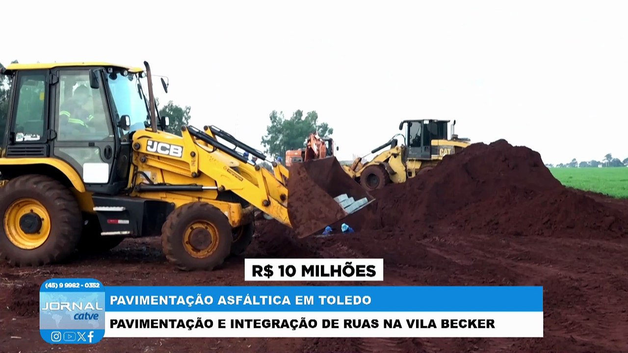 Toledo vai receber mais R$ 11 milhões para pavimentação asfáltica